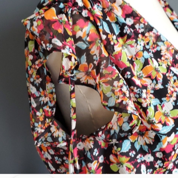 Tahari ASL Floral  Maxi  Dress Cottagecore - Picture 5 of 14